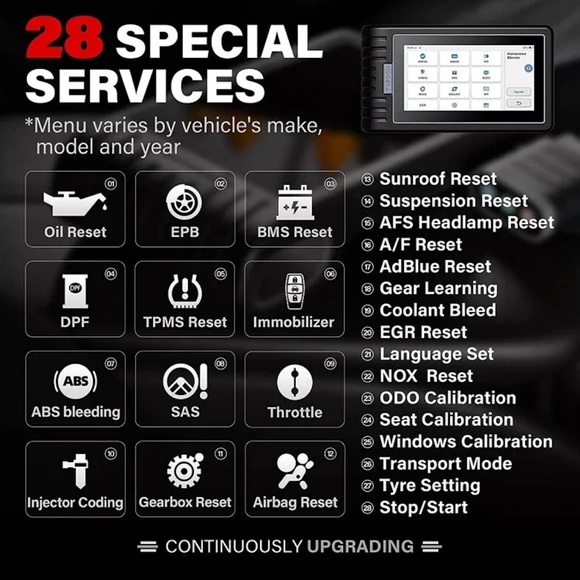 TOPDON AD800BT FULL System Car Diagnostic Tools Wireless Automotive Scanner - Picture 6 of 10